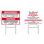 Two-Sided Custom Coroplast Sign w/Stake 18" x 24"